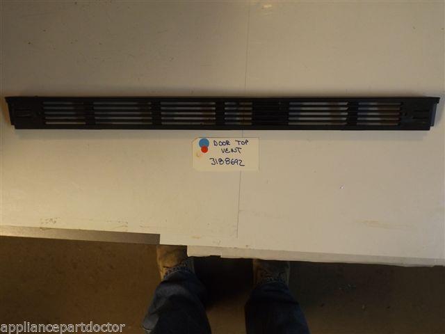 WHIRLPOOL STOVE 3188692 Door Top, Vent used PART WHIRLPOOL STOVE 3188692 Door Top, Vent used PART